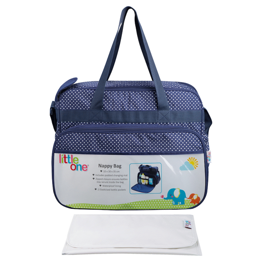 Little One Jennifer Series Diaper Bag 20l - Navy