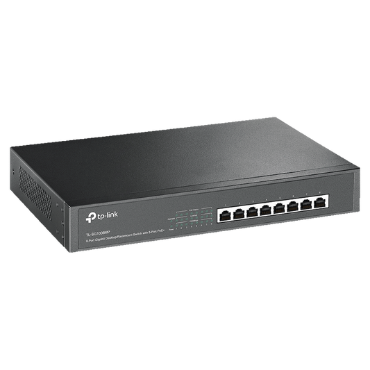 TP-Link TL-SG1008MP 8-Port Gigabit Desktop/Rackmount Switch with 8-Port PoE+