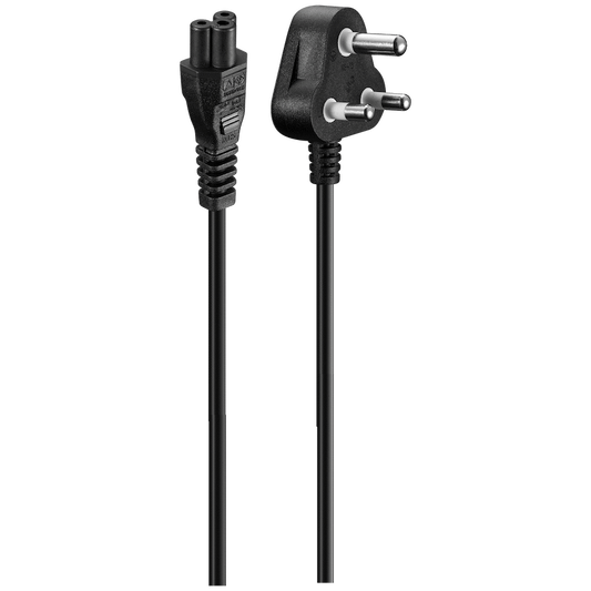 Volkano Presto Series Power Cable 3-Pin Clover to Type-M 1.8m 2.5a - Black