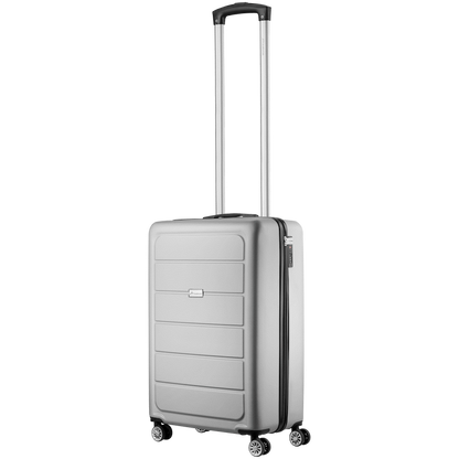 Travelwize Maple ABS 55cm 4-Wheels Spinner Luggage - Silver