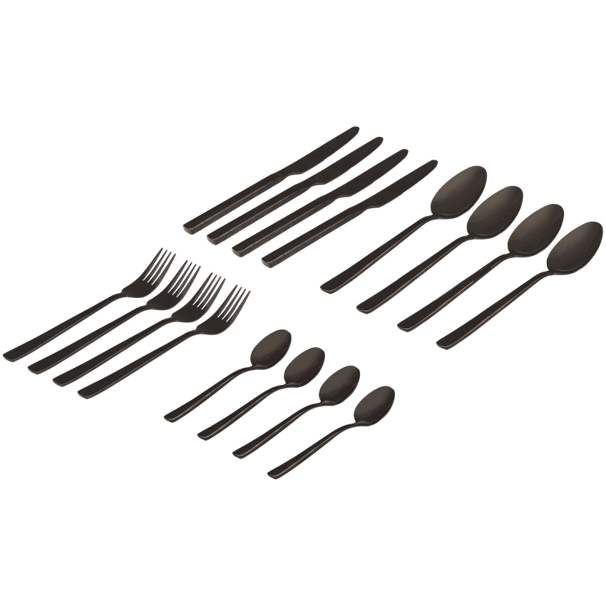Legend Premium Cutlery Set 16pce Black ( Order in Qty of 1)