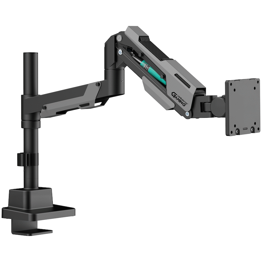 Volkano Gaming Rogue Series - Single Arm Gas Spring Full Motion Monitor Mount