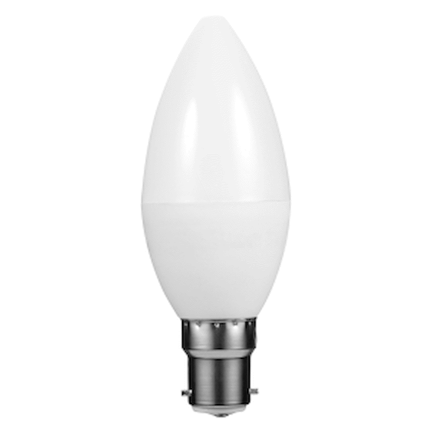 Ellies 5w C37 Residential Candle Stick Bulb B22 CW