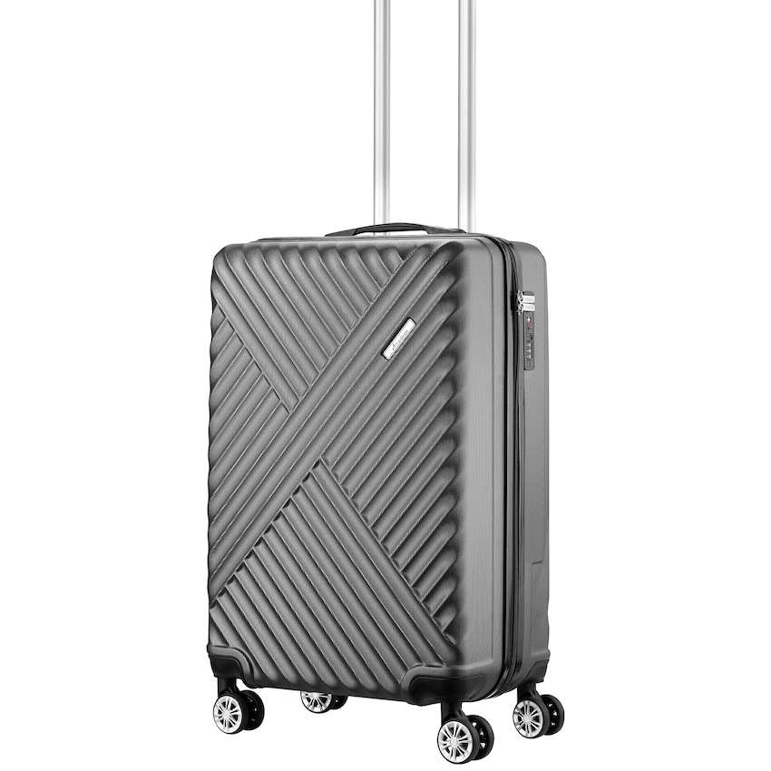 Travelwize Astra ABS 55cm 4-Wheel Spinner Luggage - Black