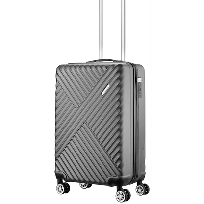 Travelwize Astra ABS 55cm 4-Wheel Spinner Luggage - Black