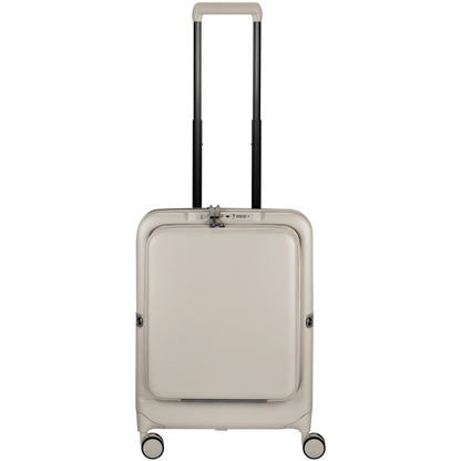 Expandable PP 55cm Carry On Luggage - Beige