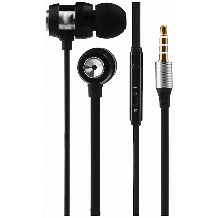 Volkano Alloy Series Metal Earphone - Silver