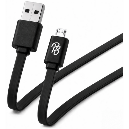 Pro Bass Energize Series Packaged Micro USB Cable - Black - 1.2m