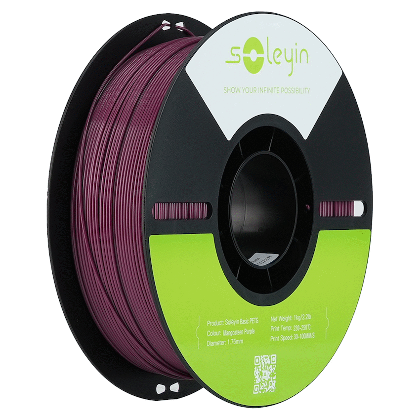 Soleyin Basic PETG Mangosteen Purple_1.75_1KG
