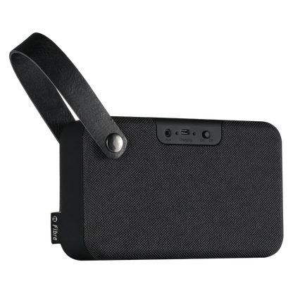 Rocka Fibre Series Bluetooth Speaker with Fabric Trim - Black