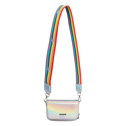 Quest Rainbow Cross Body Bag - Silver