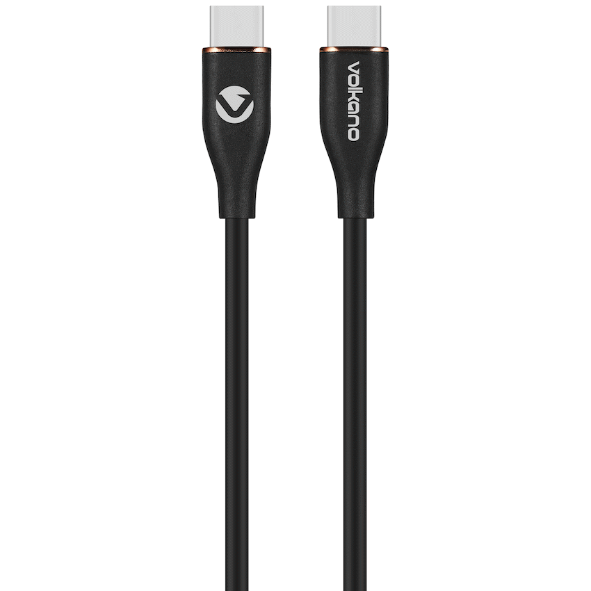 Volkano Flexi Series Type-C to Type-C 2.5m 60w - Black