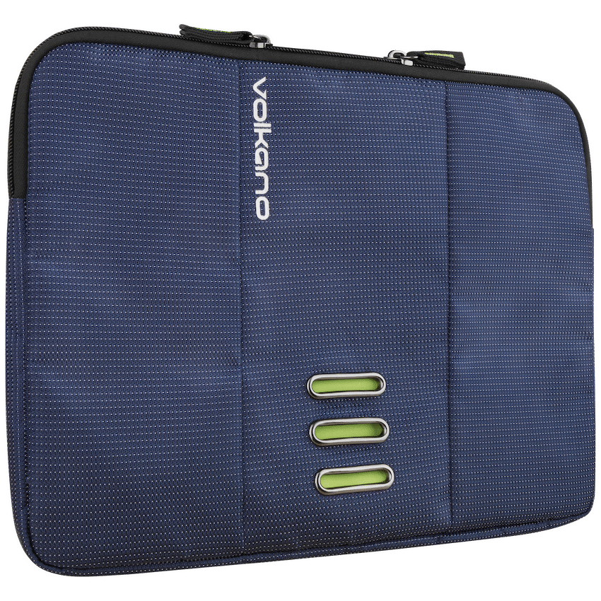 Volkano Latitude Laptop Sleeve 15.6" - Navy/Lime