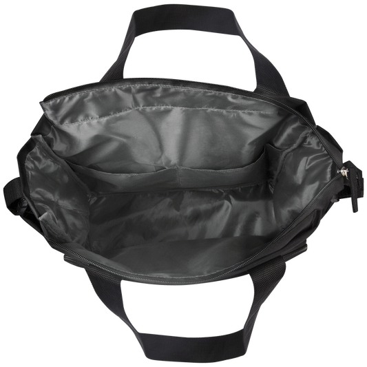 Totes Babe Caricia 22l Diaper Tote Bag - Black/Grey