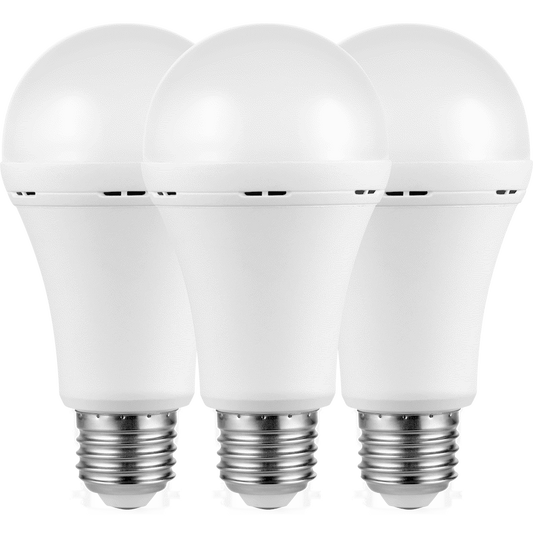 SWITCHED 5W A60 Rechargeable E27 LED Light Bulb CW - 3 Pack