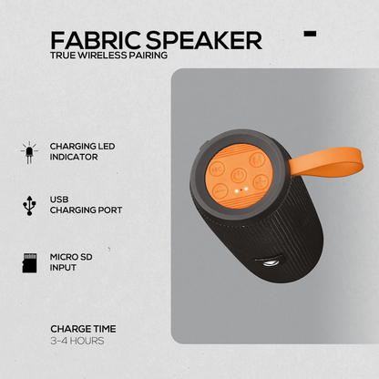 Volkano Stun 2.0 Series Bluetooth Speaker - Black