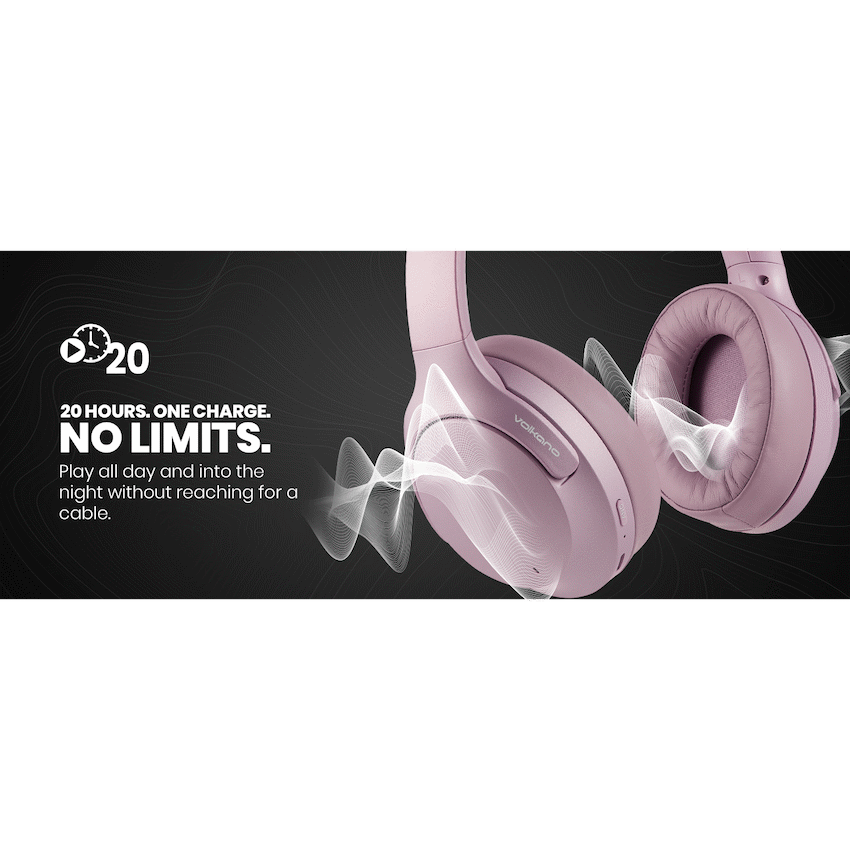 Volkano Odyssey ANC Bluetooth Wireless Headphone - Rose Gold