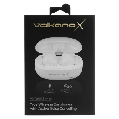 VolkanoX VXT200S Hybrid ANC TWS Earphones - White