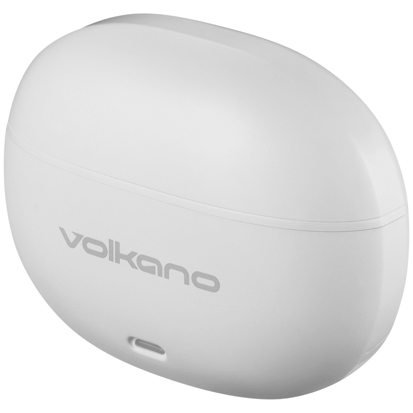 Volkano Pulse Series True Wireless Earphones with Charging Case - White
