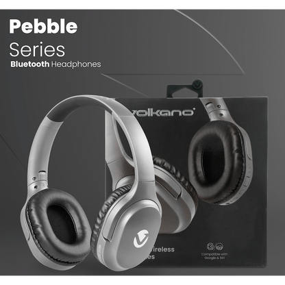 Volkano Pebble Series Bluetooth Headphones - Dark Grey