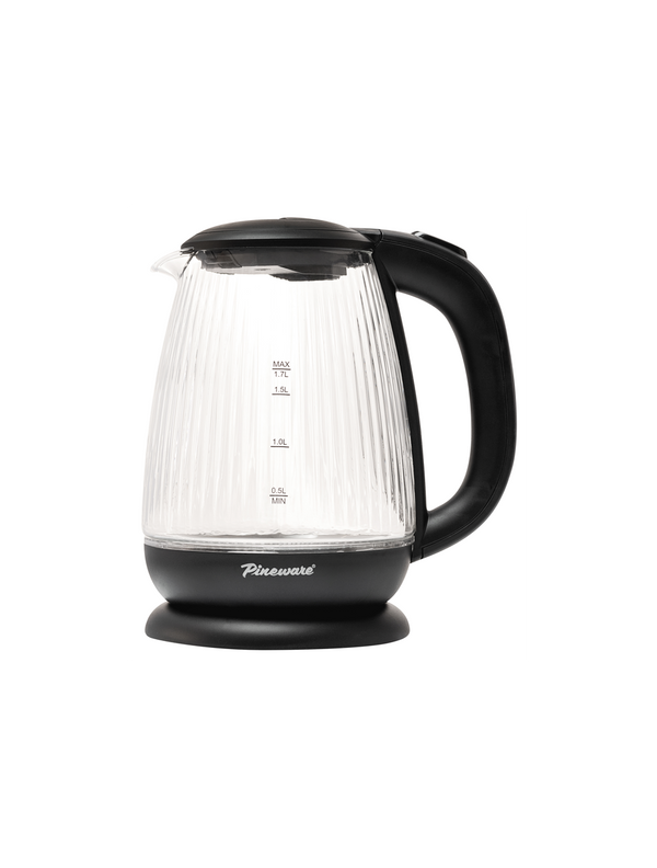 Prgk360 Pineware 1 7L Ribbed Glass Kettle - Everyday Elektronics South Africa