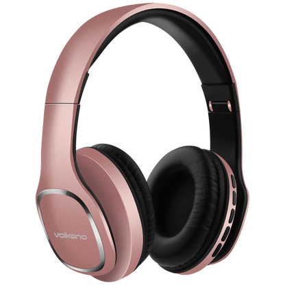 Volkano Phonic Series Bluetooth Full-Size Headphones - Rose Gold
