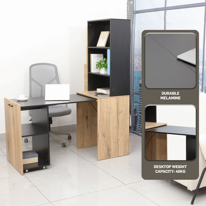 Adaptive Desk, With  Bookshelf