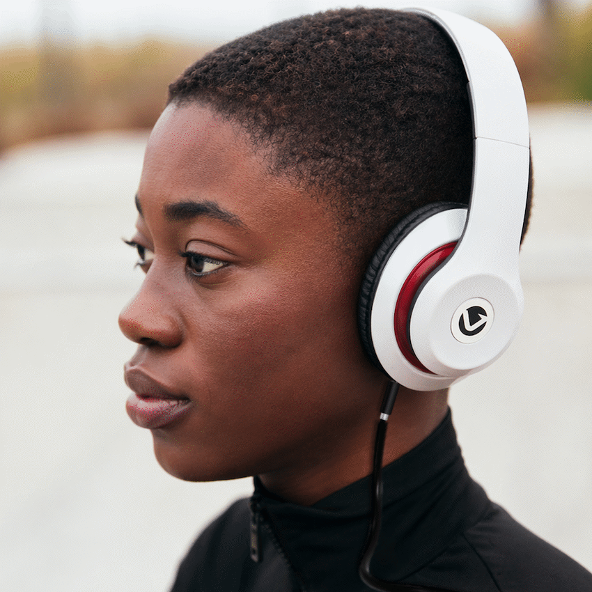 Volkano Falcon Series Headphones with Microphone - White