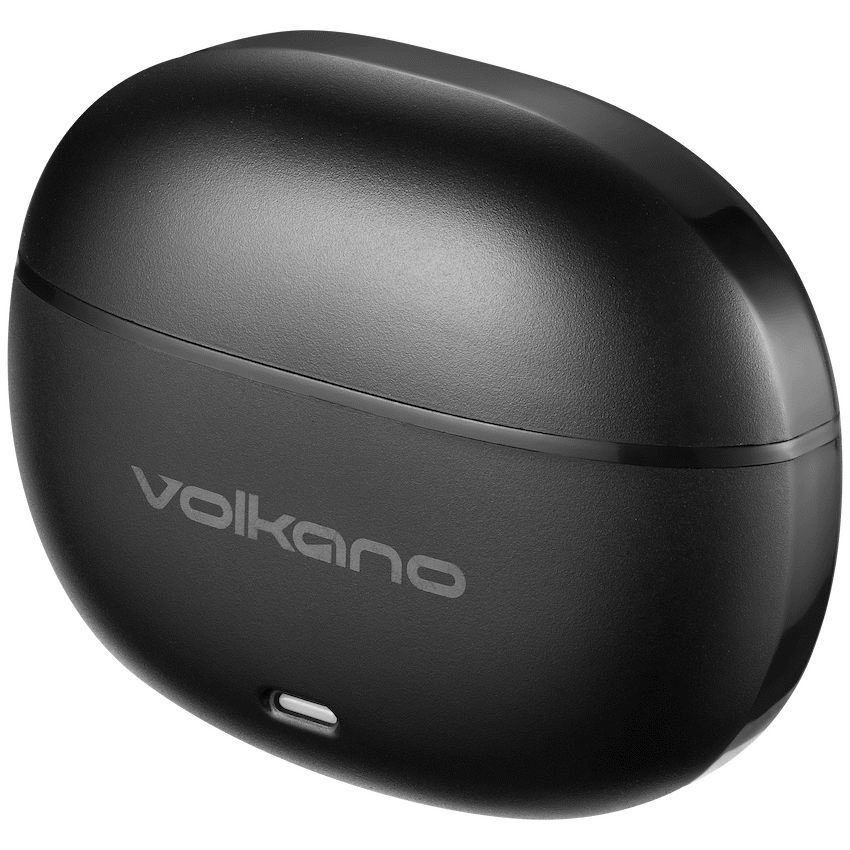 Volkano Pulse Series True Wireless Earphones with Charging Case - Black