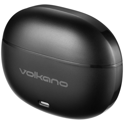 Volkano Pulse Series True Wireless Earphones with Charging Case - Black