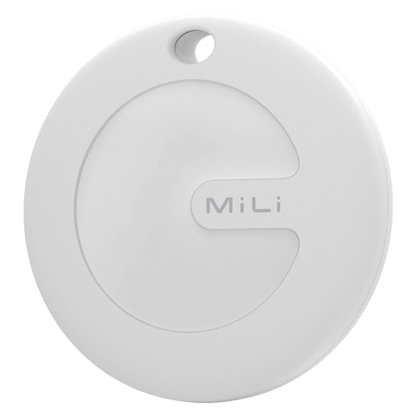 MiTag Apple-Compatible Tag with Leather Keychain Accessory - 1 Pack