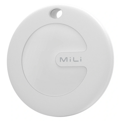 MiTag Apple-Compatible Tag with Leather Keychain Accessory - 1 Pack