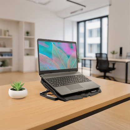 Volkano Glacier Series Upright Notebook Cooling Stand with Dual Fans