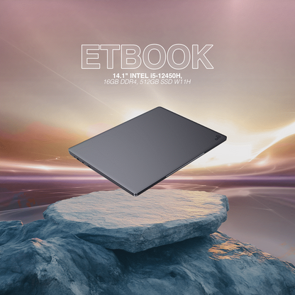 ETBook, 14.1" Intel i5-12450H, 16gb DDR4, 512gb SSD W11H