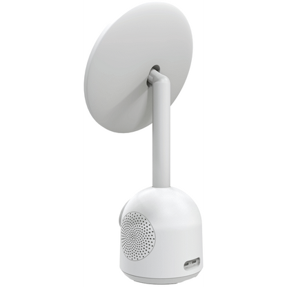 ZEN Unify Series Wireless Phone Charger with Bluetooth Speaker and Mirror - White