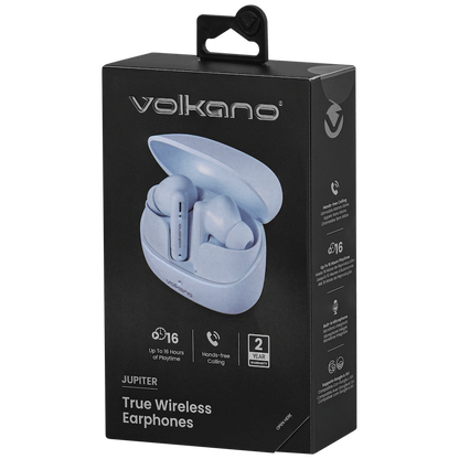 Volkano Jupiter Series TWS Earphones - Pastel Blue