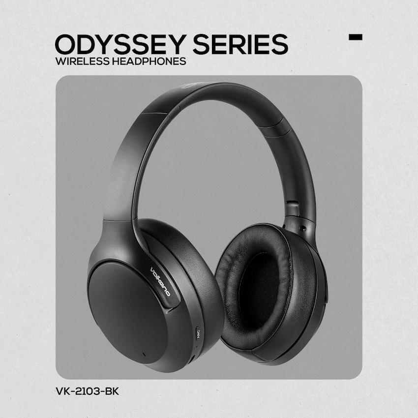 Volkano Odyssey ANC Bluetooth Wireless Headphone - Black