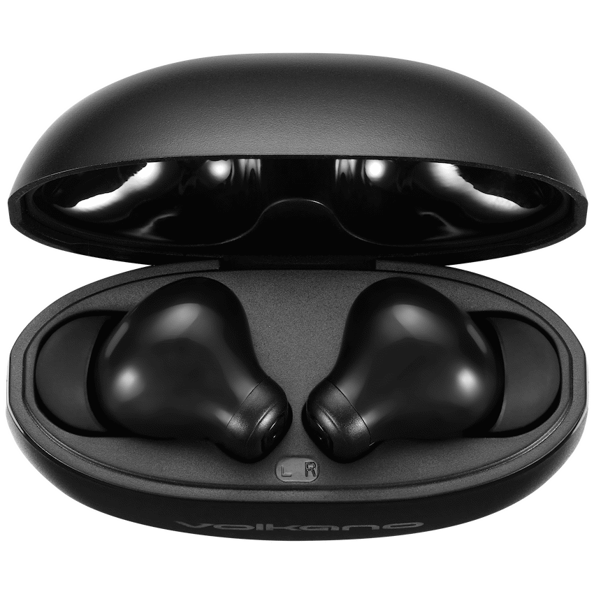 Volkano Pulse Series True Wireless Earphones with Charging Case - Black