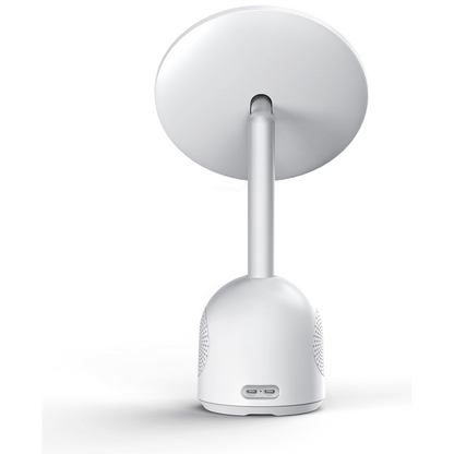 ZEN Unify Series Wireless Phone Charger with Bluetooth Speaker and Mirror - White