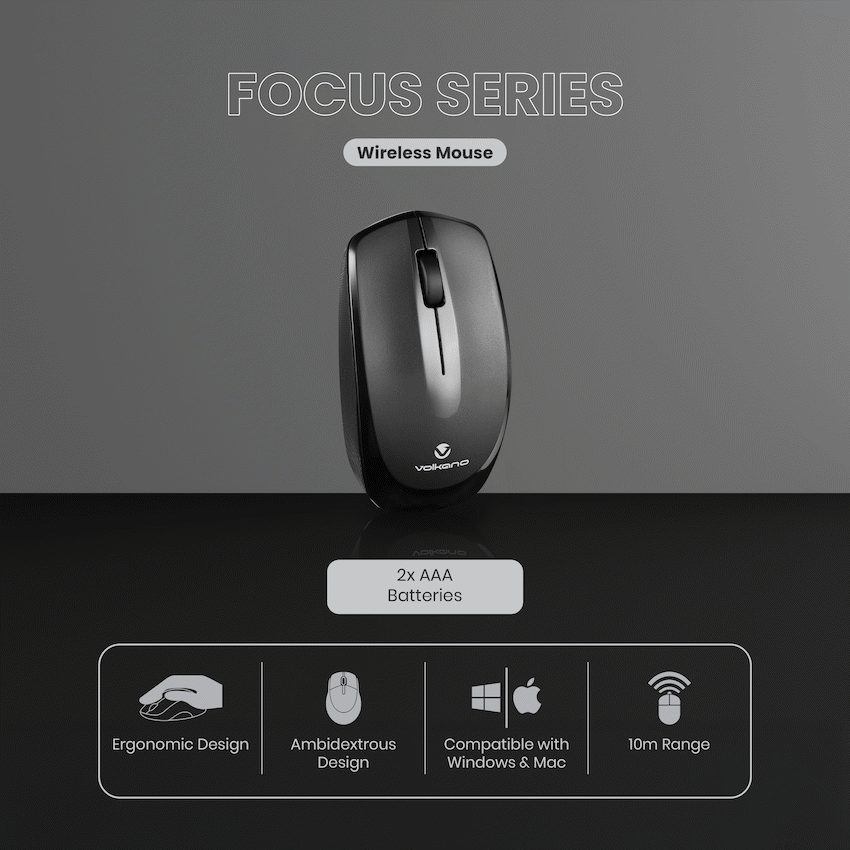 Volkano Focus Series Wireless Mouse