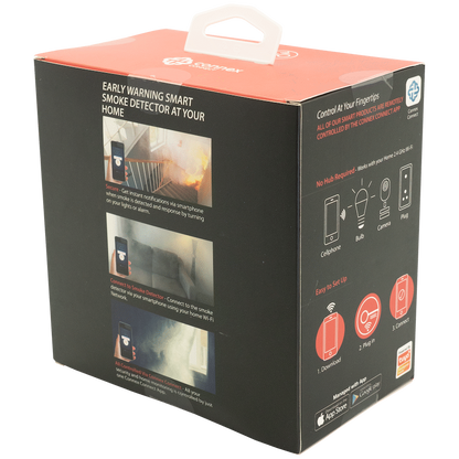 Smart Wi-Fi Smoke Detector Alarm Twin Pack