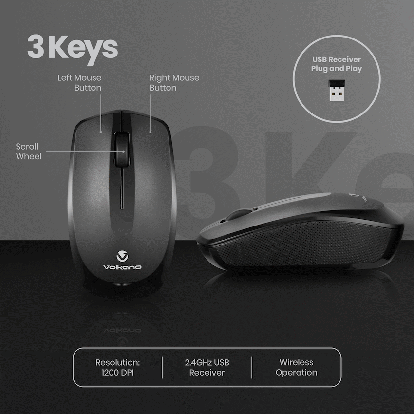 Volkano Focus Series Wireless Mouse