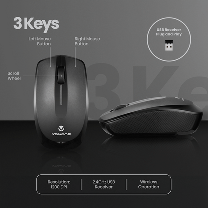 Volkano Focus Series Wireless Mouse