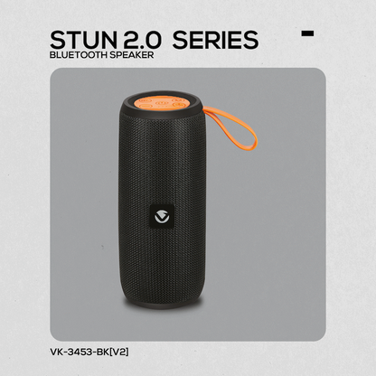 Volkano Stun 2.0 Series Bluetooth Speaker - Black