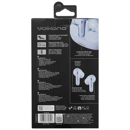 Volkano Jupiter Series TWS Earphones - Pastel Blue