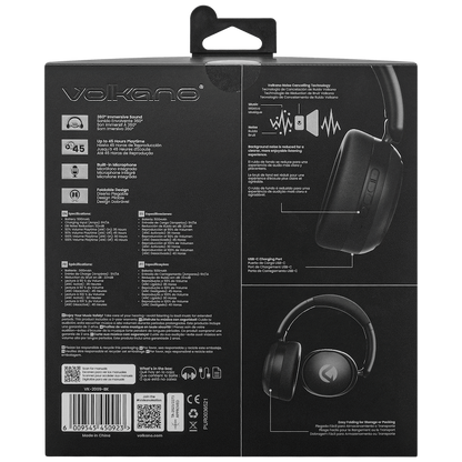 Volkano Lexi Bluetooth Headphone with ANC - Black
