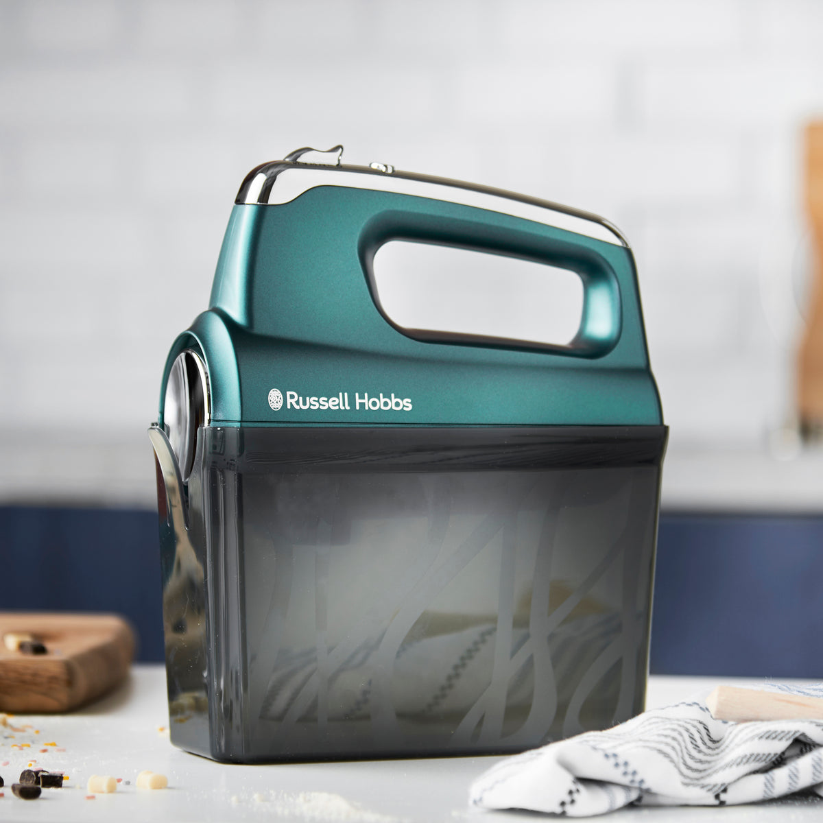 RUSSELL HOBBS SWIRL HAND MIXER TURQUOISE 25891SA
