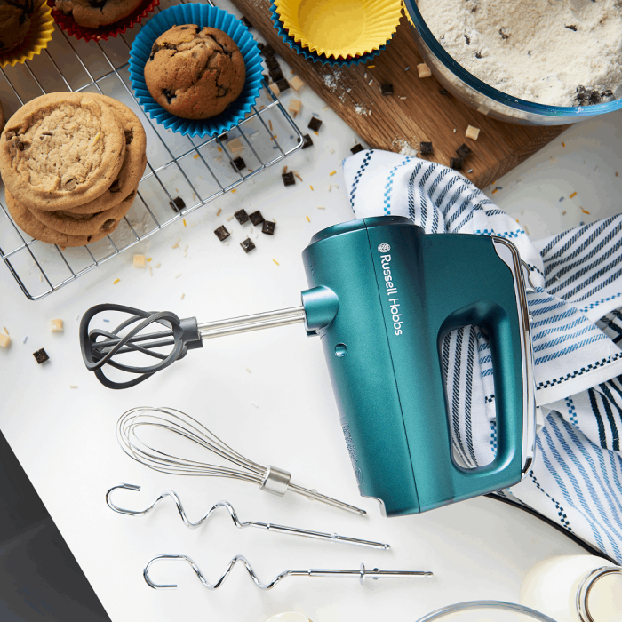 25891Sa Russell Hobbs Swirl Hand Mixer Turquois - Everyday Elektronics South Africa