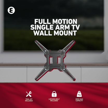 Ellies Solid series Full Motion Single Arm Tv Wall Mount For 23" - 55" TVs