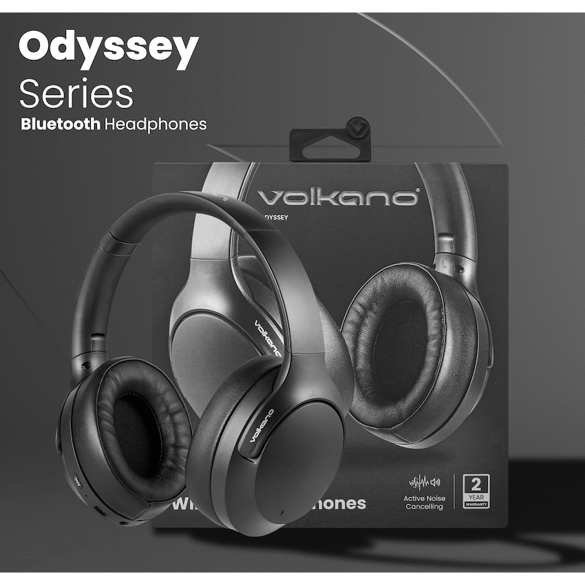 Volkano Odyssey ANC Bluetooth Wireless Headphone - Black